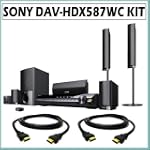 Sony BRAVIA DAV-HDX587WC 5.1 Channel Theater System w/ 2 HDMI Cables