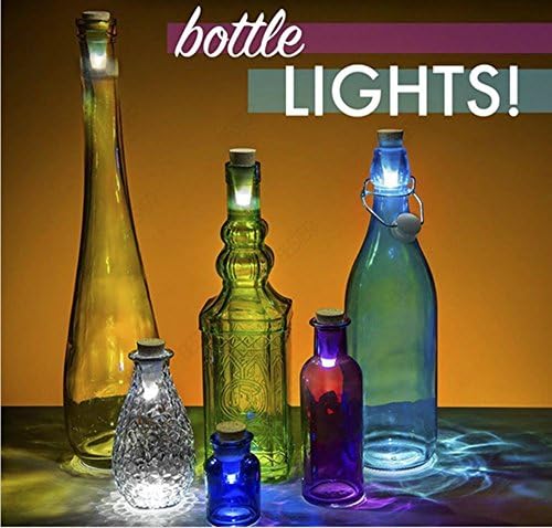 AOXLED® pack 2 of USB rechargeable LED light Christmas Eve mood lamp Cork wine bottle lamp