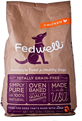 Fedwell Oven Baked Chicken Kibble Bag, 13 lb.