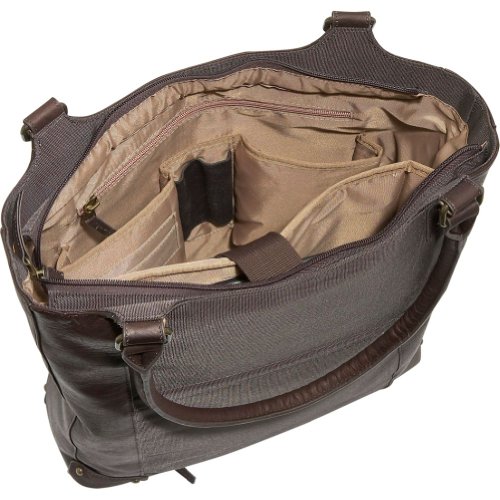 Solo Vintage Collection Bucket Tote holds 16-Inch laptop