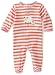 ABSORBA Baby-Girls Newborn Tender Touch Striped Footie
