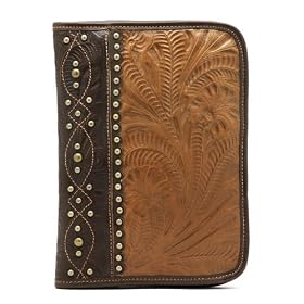 American West Mojave Dunes Collection Dayplanner Address Book in Hand Tooled Leather