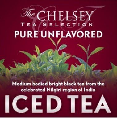Chelsey Ice Tea, Single Region, Fresh Brewed, Black Unflavored Tea, 30 Bags, 2oz Each, Bag Makes 1.5 Gallons