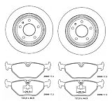 Produkt-Bild: 2x Bremsscheibe Hinterachse NK BMW 5 (E34), 5 Touring (E34)