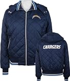 San Diego Chargers -Women's- Diamond Quilted Full Zip Hooded Jacket