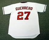 VLADIMIR GUERRERO California Angels Majestic Cooperstown Throwback Home Baseball Jersey, MEDIUM