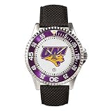 Northern Iowa Panthers Suntime Competitor Poly/Leather Band Watch - NCAA College Athletics