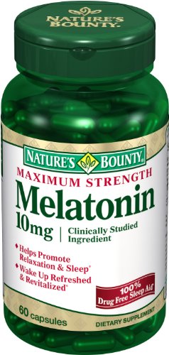 Nature's Bounty Maximum Strength Melatonin 10mg Capsules - 60-Count