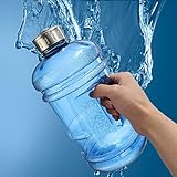 Elfeland BPA Free Half Gallon Water Bottle, Drinking Container Jug - 2.2 Liter Resin Bottle for Outdoor Sport Leisure fitness