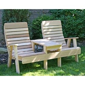 Red Cedar Royal Highback Settee by Adirondack Furniture