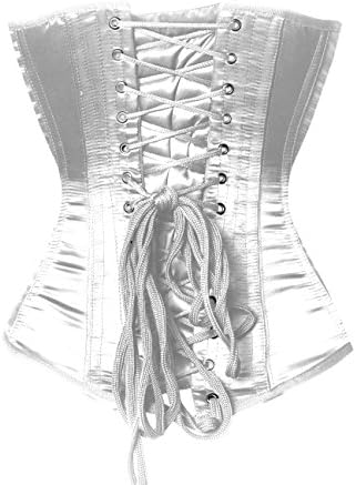 AB Corsetry Satin White Overbust Corset (7XL) 42 "