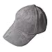 VANCOL Soft Faux Leather Suede Hat Baseball Cap Unstructured