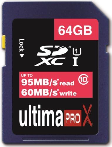 Memzi 64GB Class 10 Ultima Pro X 95MB/s Read - 60MB/s Write SDXC Memory Card for Olympus Stylus Tough Series Digital Cameras
