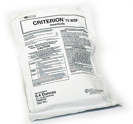 Criterion 75 WSP Imidacloprid 75% Makes 1200 Gallons 1 pack contains 4 x 1.6oz Controls White Fly (Gen Merit) Criterion 75 WSP Imidacloprid 75% Makes 1200 Gallons 1 pack contains 4 x 1.6oz Controls White Fly (Gen Merit)