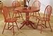 Breakfast Tables - Round Oak Country Dining Breakfast Area Table Set