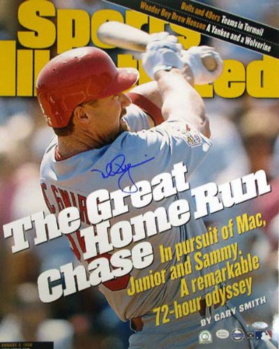 Mark McGwire St. Louis Cardinals - SI Cover Great HR Chase - 16x20 Autographed Photograph