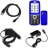 iNcido Brand Samsung T401g Combo Rubber Blue Protective Case Faceplate Cove ....