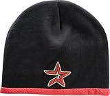 Pack of 4 MLB Houston Astros Glass Baseball Hat Christmas Ornaments