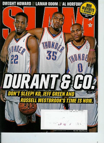 Slam Magazine Issue #138: Cover-Atlanta Hawks - Al Horford, Joe Johnson and Josh Smith Oklahoma City Thunder - Jeff Green, Kevin Durant and Russell Westbrook (June 2010)