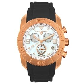 Swiss Legend Men's Commander Diamonds Rose Gold-Tone Chronograph Watch #20127-RG-22-BLK