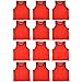 BlueDot Trading 12 Adult Mens Womans Unisex Sports Pinnie Scrimmage Training Vest, Nylon Mesh for Team Practice - For Soccer, Field Hockey, Lacrosse, Football, Basketball, COLOR: Orange (12 Pack)