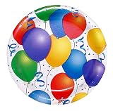 Party Plates "Beautiful Balloons" (8 3/4") - 8 cnt