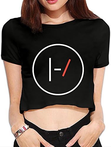 ENHEN Twenty One Pilots Short Sleeve Crop Top Shirt For Women