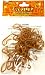 Rubba Bandz Shaped Rubber Bands Bracelets 12Pack Gold