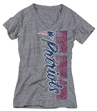 NFL New England Patriots V-Neck Side Swept Logo Tee Women's