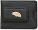 Jacksonville Jaguars Gold Plated Cat Scratch Logo on Brown Leather Money Clip / Credit Card Holder