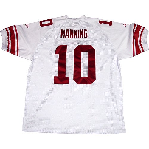 Steiner Sports NFL New York Giants Eli Manning Reebok Authentic White Giants Jersey