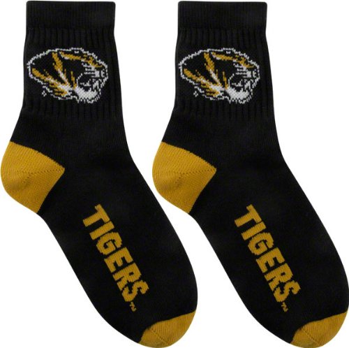 Missouri Tigers Team Color Quarter Socks
