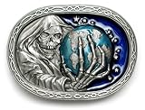 GRIM REAPER Belt Buckle Death World Globalization