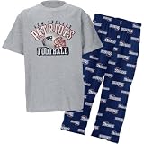 New England Patriots NFL Youth Short SS Tee & Printed Pant Combo Pack