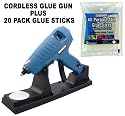 Surebonder CL-800 60-Watt Cordless High Temperature Glue Gun With 20 Pack 4" Glue Sticks