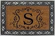 Monogram Coir Doormat Insert with Rubber Base Frame - S Monogram Coir Doormat Insert with Rubber Base Frame - S