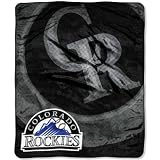 Colorado Rockies 50"x60" Retro Style Royal Plush Raschel Throw Blanket Warm Machine Washable