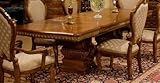 Aico Cortina Rectangular Dining Table includes 3-20 leaves extends to 156 - N65002T/B-28