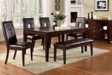 6 pieces Dining Set wood finish