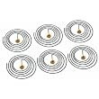 6 Gong Wire Grandfather Mantle 8 Day Clock fit Seikosha