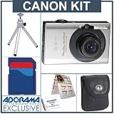 Canon Powershot SD770 IS Digital Camera Kit, Black with 4GB SD Memory Card, Spare NB-6L Type Lithium-ion Battery, Camera Case, Table Top Tripod, EZ Digital Photography Guide