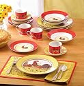 Country Rooster Dinnerware Set (Serves 4) #38130
