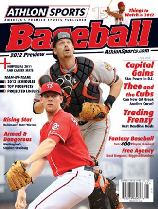 2012 Athlon Sports MLB Baseball Preview Magazine- Baltimore Orioles/Washington Nationals Cover