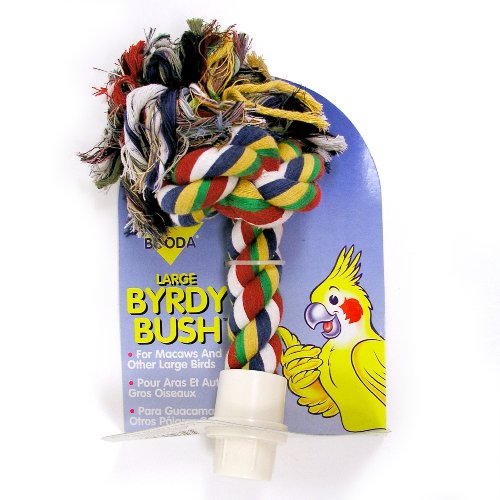 Booda Byrdy Bush Interactive Bird Toy, Colors 