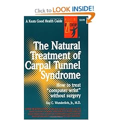 Click here to buy The Natural Treatment of Carpal Tunnel Syndrome by Ray Wunderlich Jr..