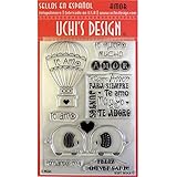 UCHIS DESIGN Spanish Clear Stamp Set Sheet, 4 by 6-Inch, Amor 'Love'