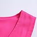 Sunward(TM) Women Fashion Deep V Collar Strapless Chiffon Long Sleeve Shirt (XLarge, Hot Pink)