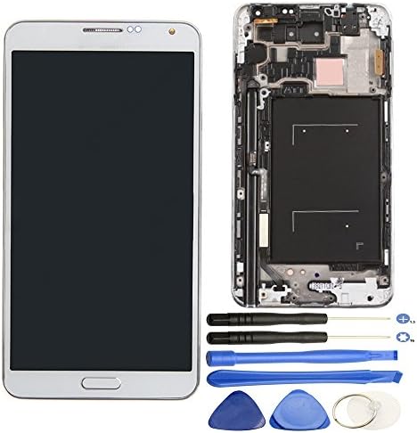 Comfine Original OEM Screen Replacement for Samsung Galaxy Note 3 N900A LCD Display Screen + Touch Digitizer Full Assembly + Front Housing + Home Button, Super AMOLED, Repair Tools White (N900A White)