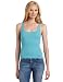 Diva Women's Rib Razor Back Tank Top, Turquoise, Small