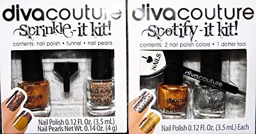 Divacouture Sprinkle It Nail Polish Gift Set and Spotify It Fingernail Manicure Kit